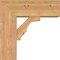 Ekena Millwork Balboa Block Smooth Bracket w/ Offset Brace, Western Red Cedar, 7 1/2"W x 20"D x 20"H BKT0806X20X20BOA05SWR - alternate 3
